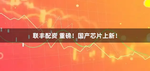 联丰配资 重磅！国产芯片上新！