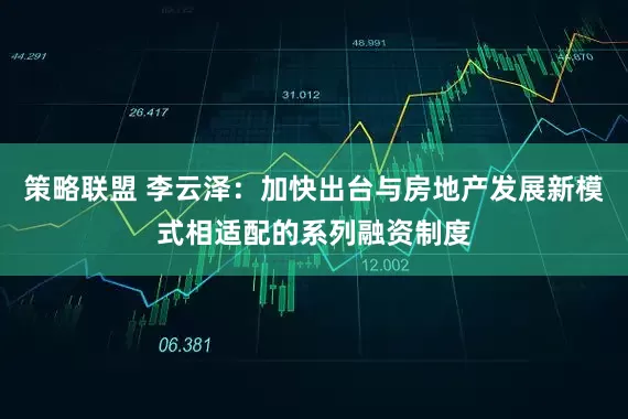 策略联盟 李云泽：加快出台与房地产发展新模式相适配的系列融资制度